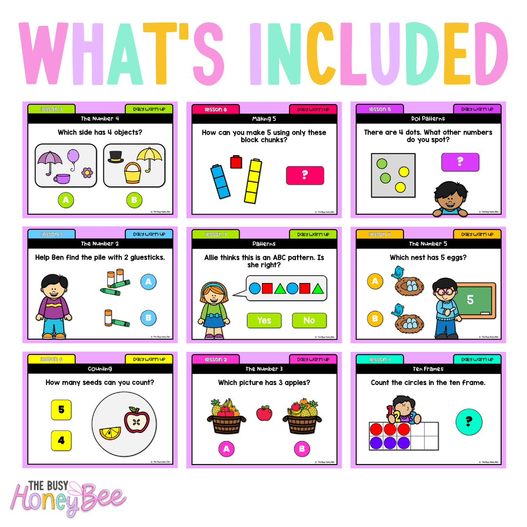 Early Stage 1 Australian | NSW Math Daily Review | Warm-Up Term 1 Mega Bundle - Warm Up | Revision