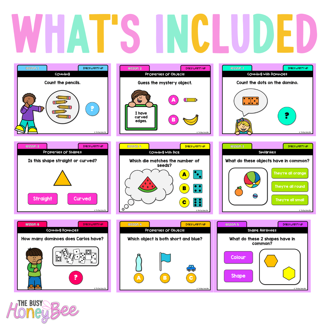 Early Stage 1 Australian | NSW Math Daily Review | Warm-Up Term 1 Mega Bundle - Warm Up | Revision