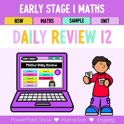 Early Stage 1 Australian | NSW Math Daily Review | Warm-Up Unit 12 - Warm Up | Revision