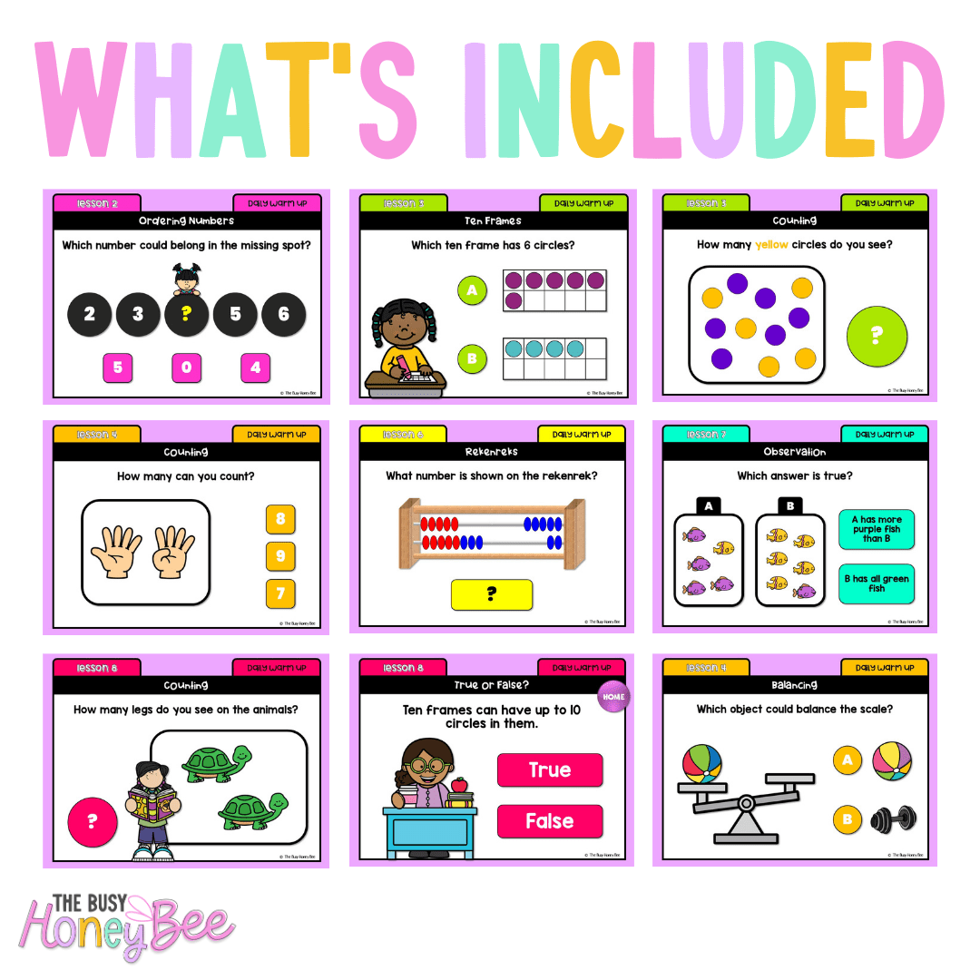 Early Stage 1 Australian | NSW Math Daily Review | Warm-Up Unit 6 - Warm Up | Revision