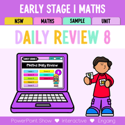 Early Stage 1 Australian | NSW Math Daily Review | Warm-Up Unit 8 - Warm Up | Revision