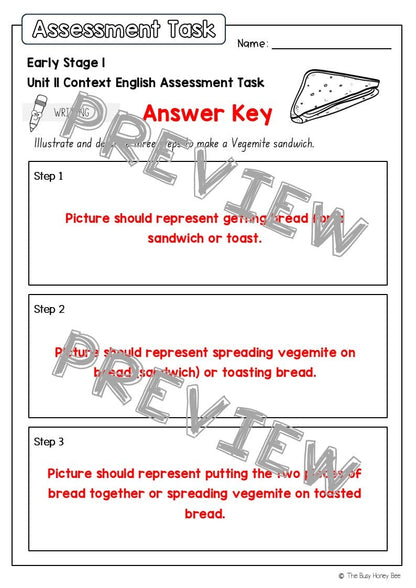 Early Stage 1 English Assessment Unit 11 Context - Assessment