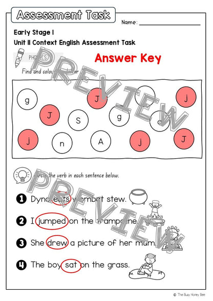 Early Stage 1 English Assessment Unit 11 Context - Assessment