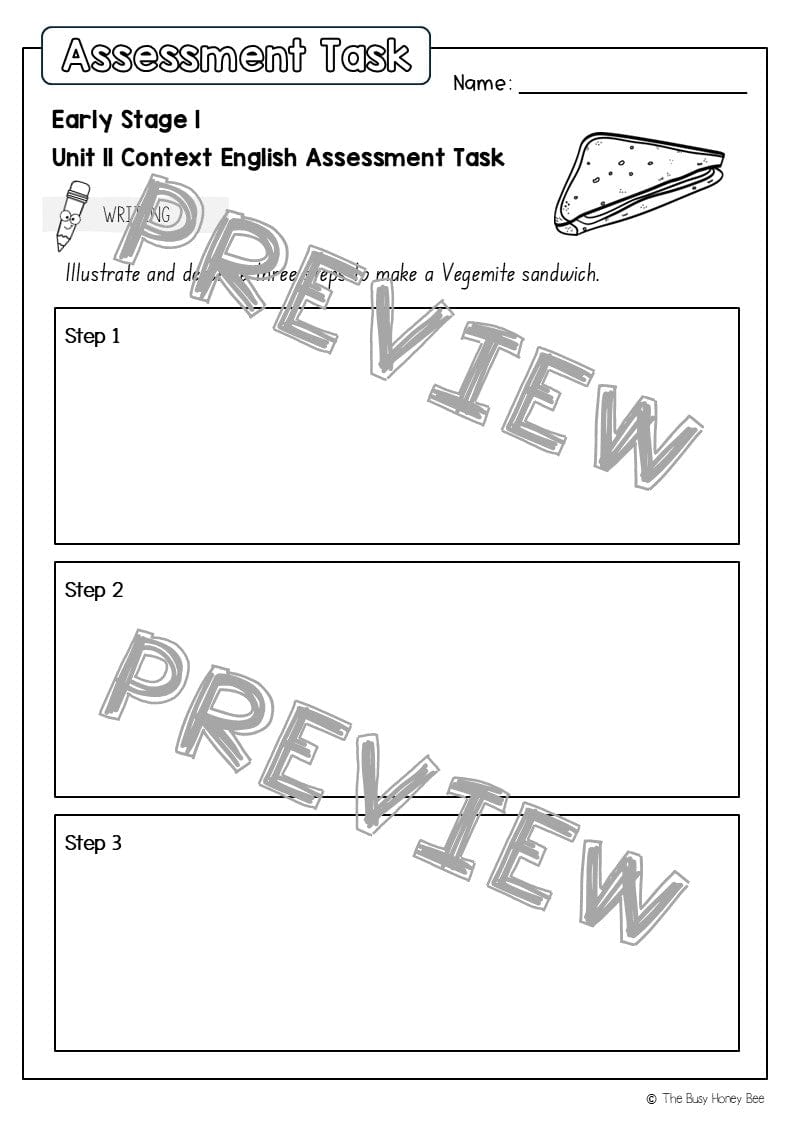 Early Stage 1 English Assessment Unit 11 Context - Assessment