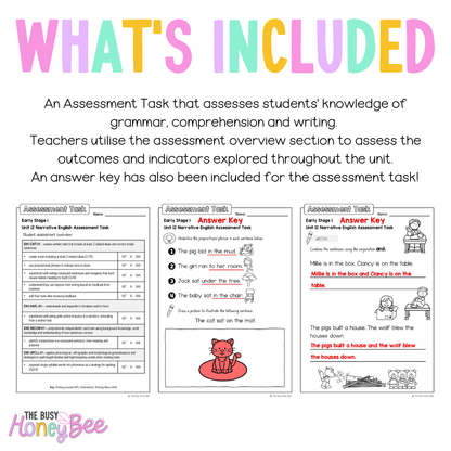 Early Stage 1 English Assessment Unit 12 Narrative - Assessment