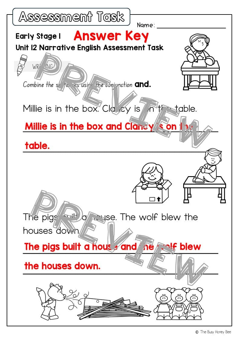 Early Stage 1 English Assessment Unit 12 Narrative - Assessment