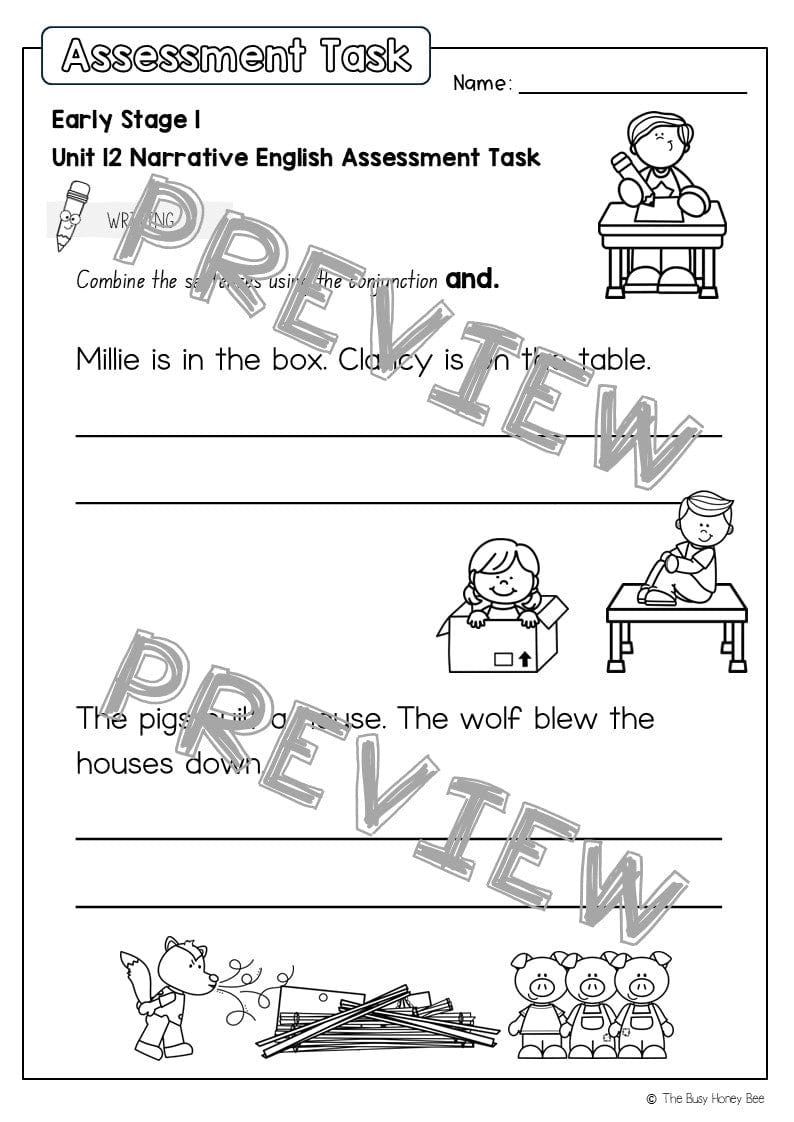 Early Stage 1 English Assessment Unit 12 Narrative - Assessment