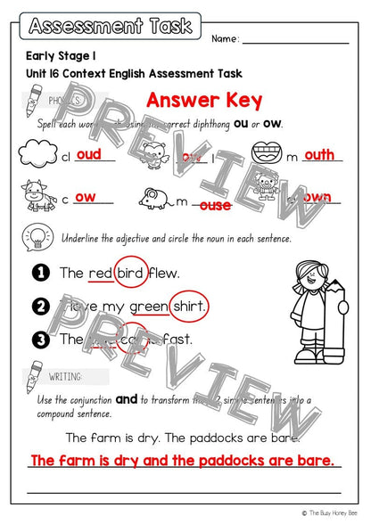 Early Stage 1 English Assessment Unit 16 Context - Assessment