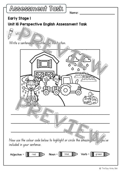Early Stage 1 English Assessment Unit 16 Context - Assessment