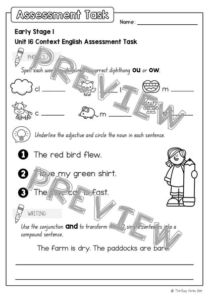 Early Stage 1 English Assessment Unit 16 Context - Assessment