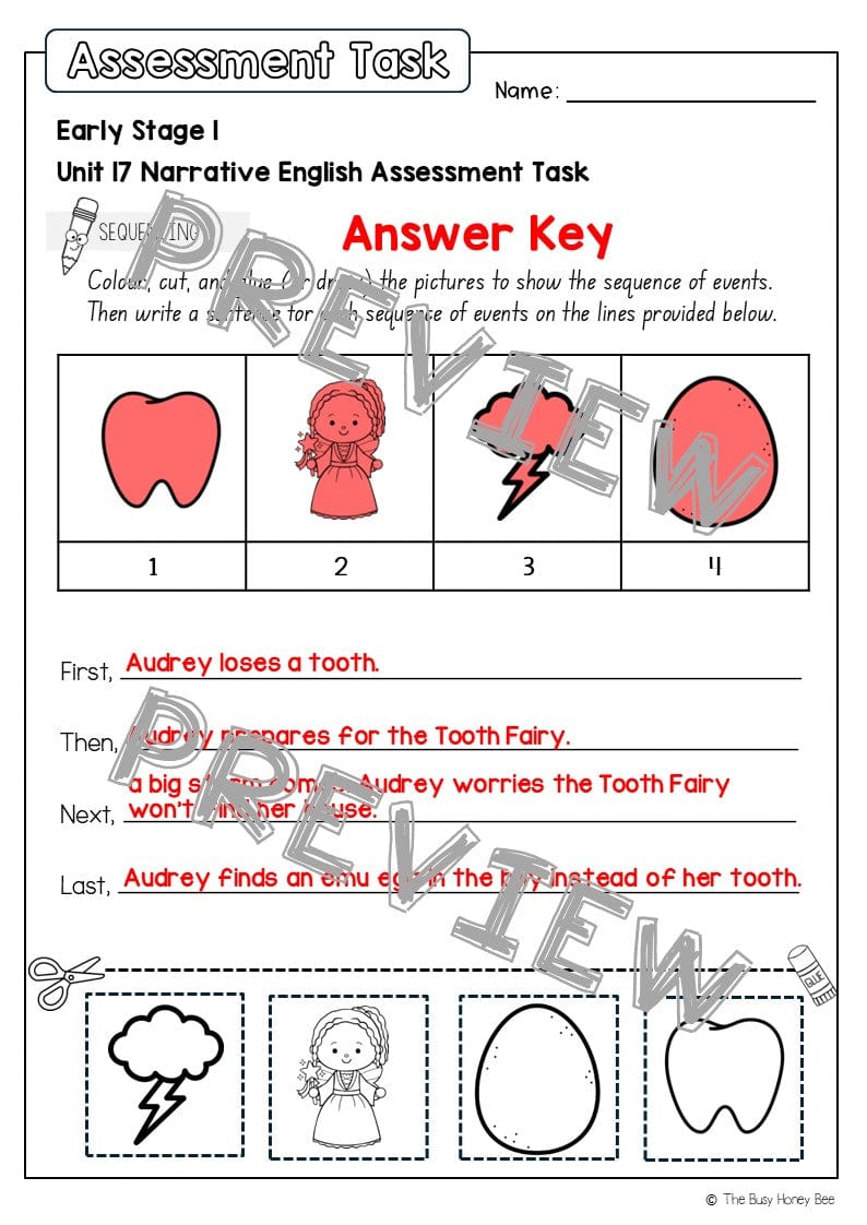 Early Stage 1 English Assessment Unit 17 Narrative - Assessment