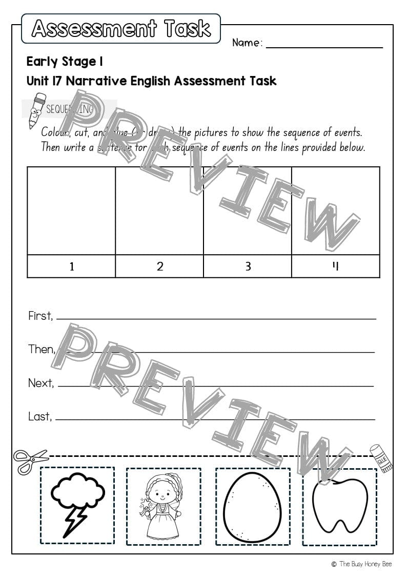 Early Stage 1 English Assessment Unit 17 Narrative - Assessment