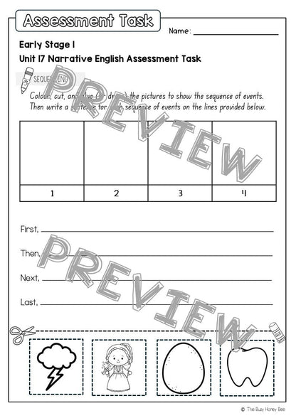 Early Stage 1 English Assessment Unit 17 Narrative - Assessment