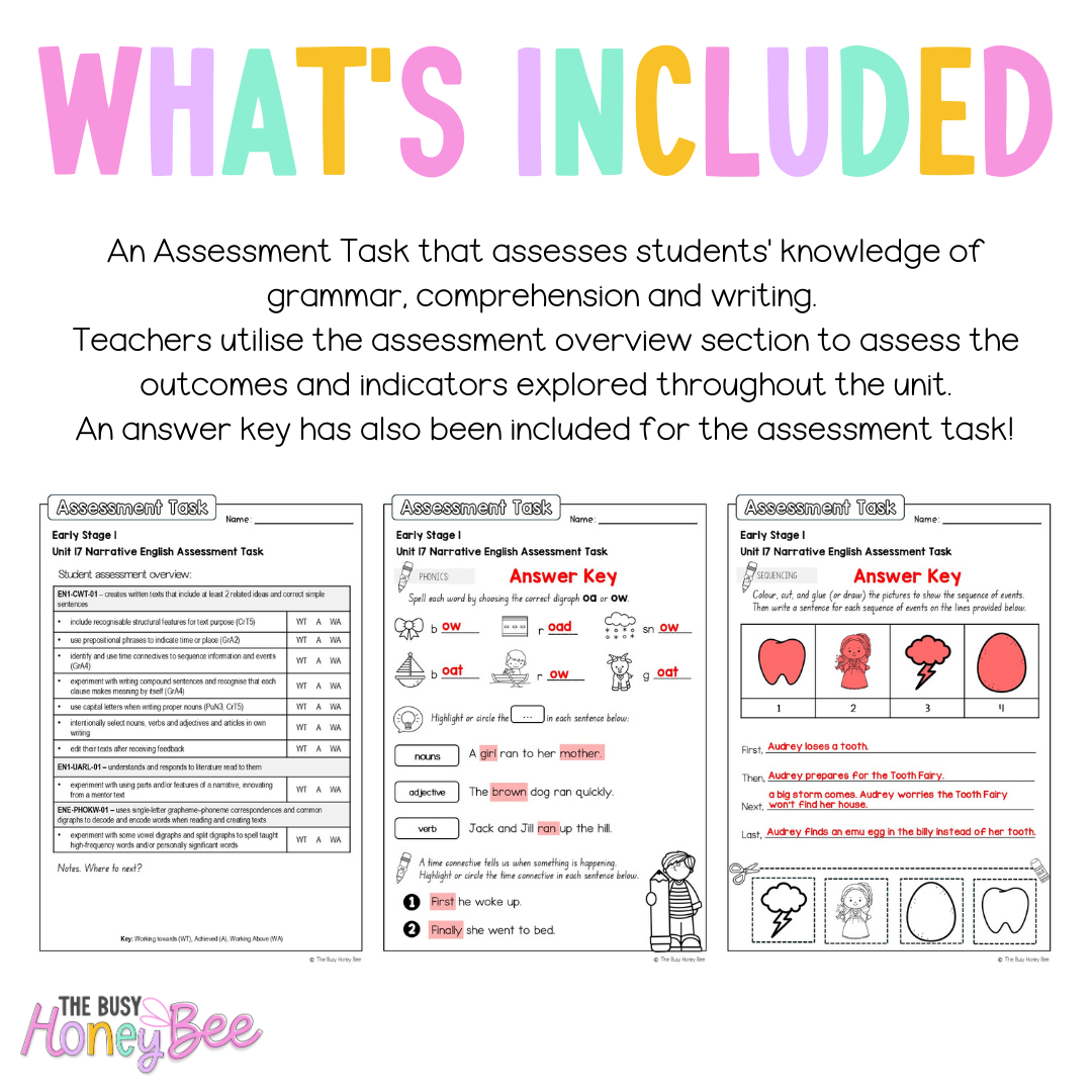 Early Stage 1 English Assessment Unit 17 Narrative - Assessment