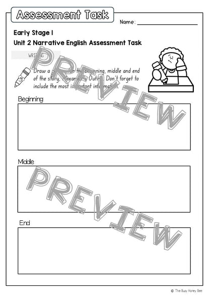 Early Stage 1 English Assessment Unit 2 Narrative - Assessment