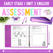 Early Stage 1 English Assessment Unit 3 Character - Assessment