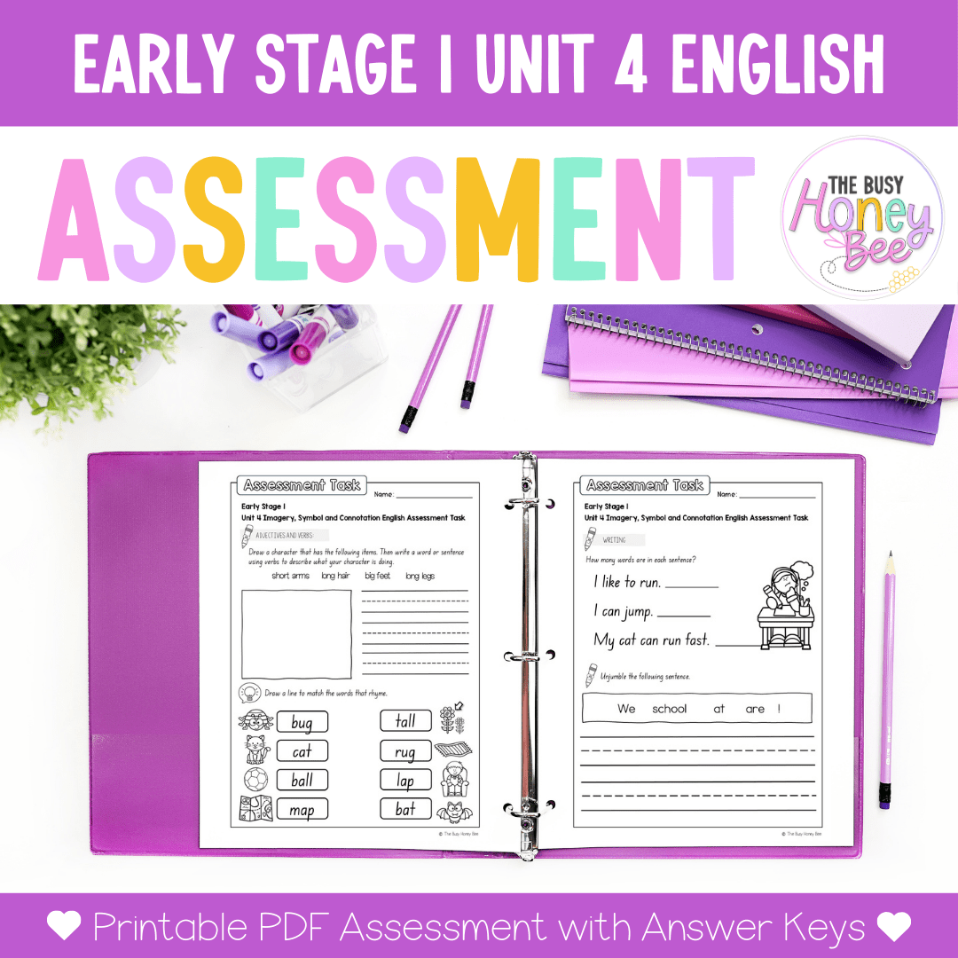 Early Stage 1 English Assessment Unit 4 Imagery, symbol and connotation - Assessment