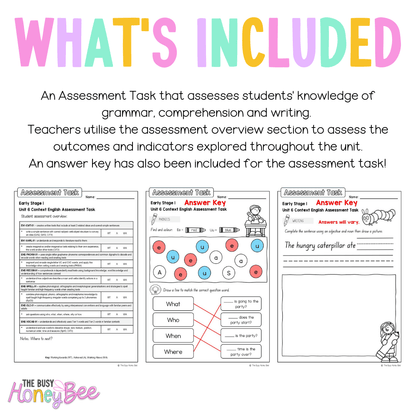 Early Stage 1 English Assessment Unit 6 Context - Assessment