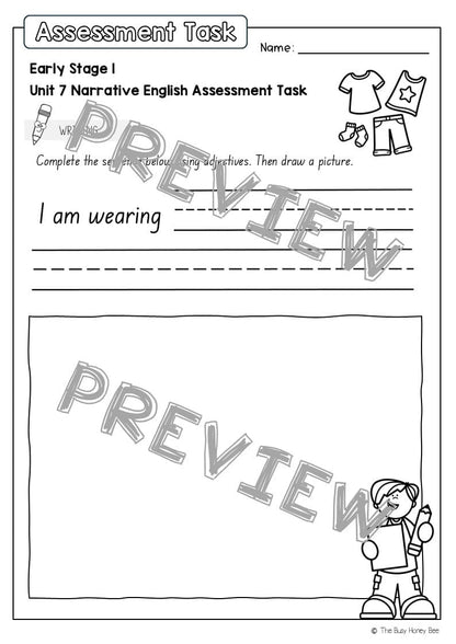 Early Stage 1 English Assessment Unit 7 Narrative - Assessment