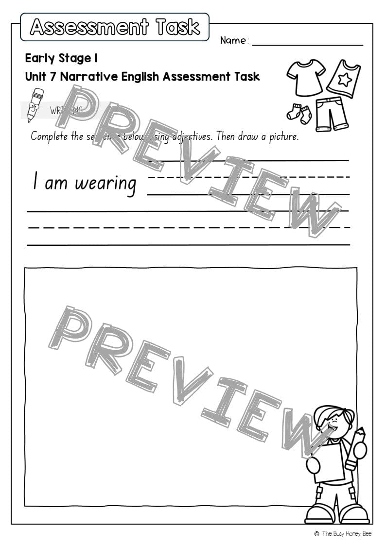 Early Stage 1 English Assessment Unit 7 Narrative - Assessment