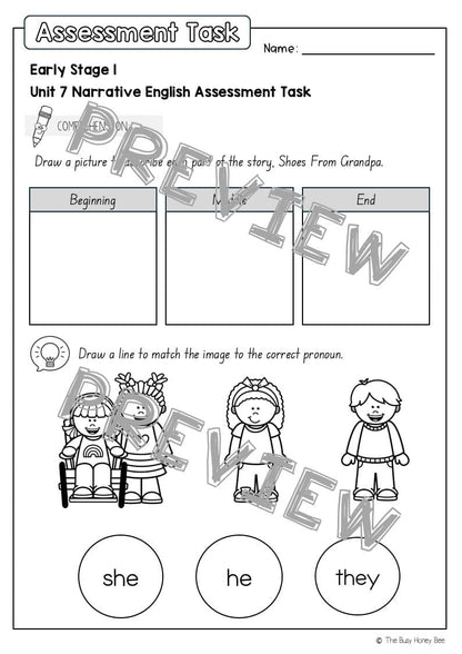 Early Stage 1 English Assessment Unit 7 Narrative - Assessment