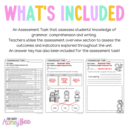 Early Stage 1 English Assessment Unit 7 Narrative - Assessment