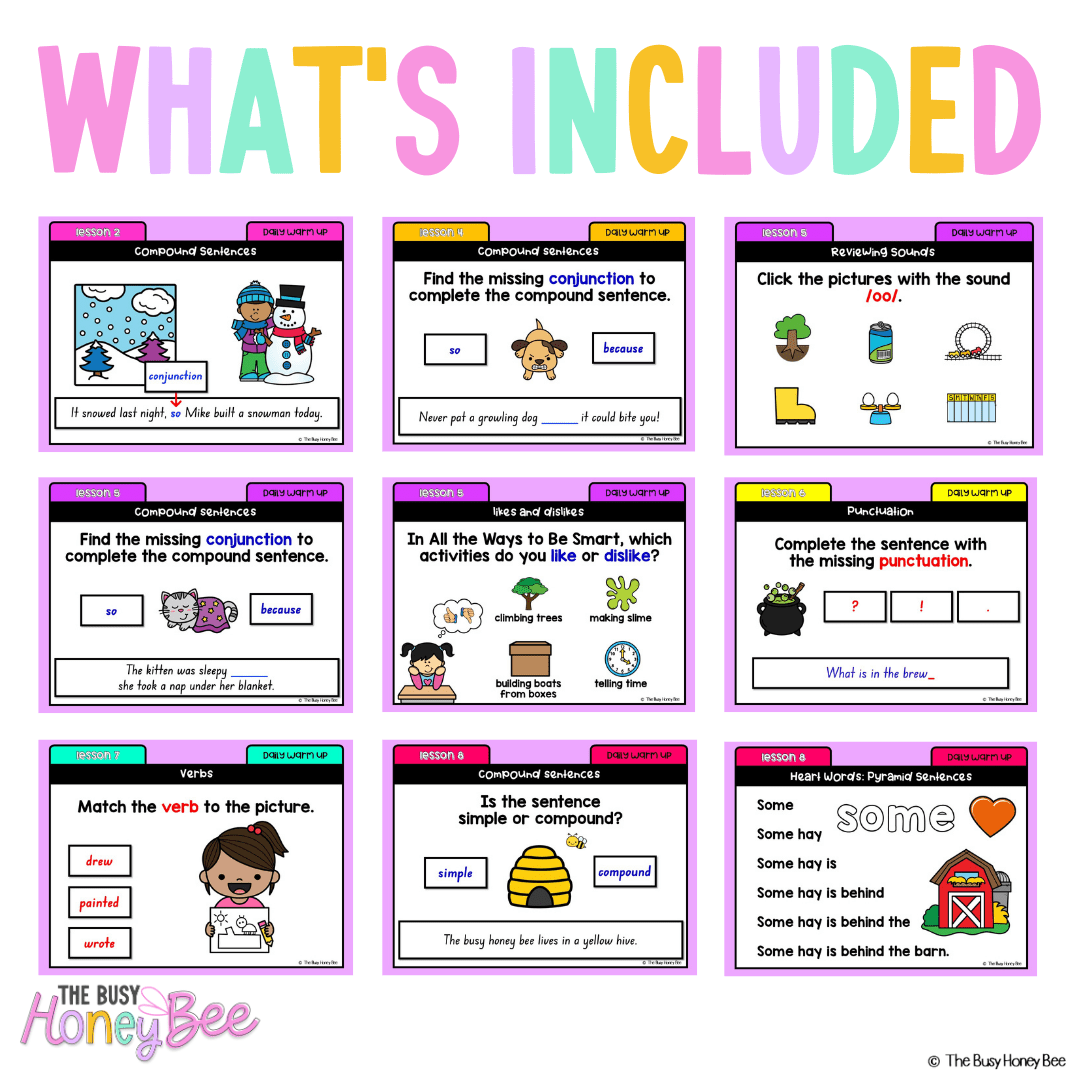 Early Stage 1 English Daily Warm Up Term 4 Mega Bundle - Warm Ups | Revision