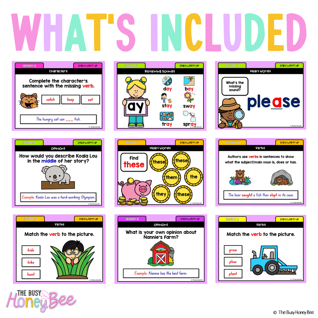 Early Stage 1 English Daily Warm Up Term 4 Mega Bundle - Warm Ups | Revision