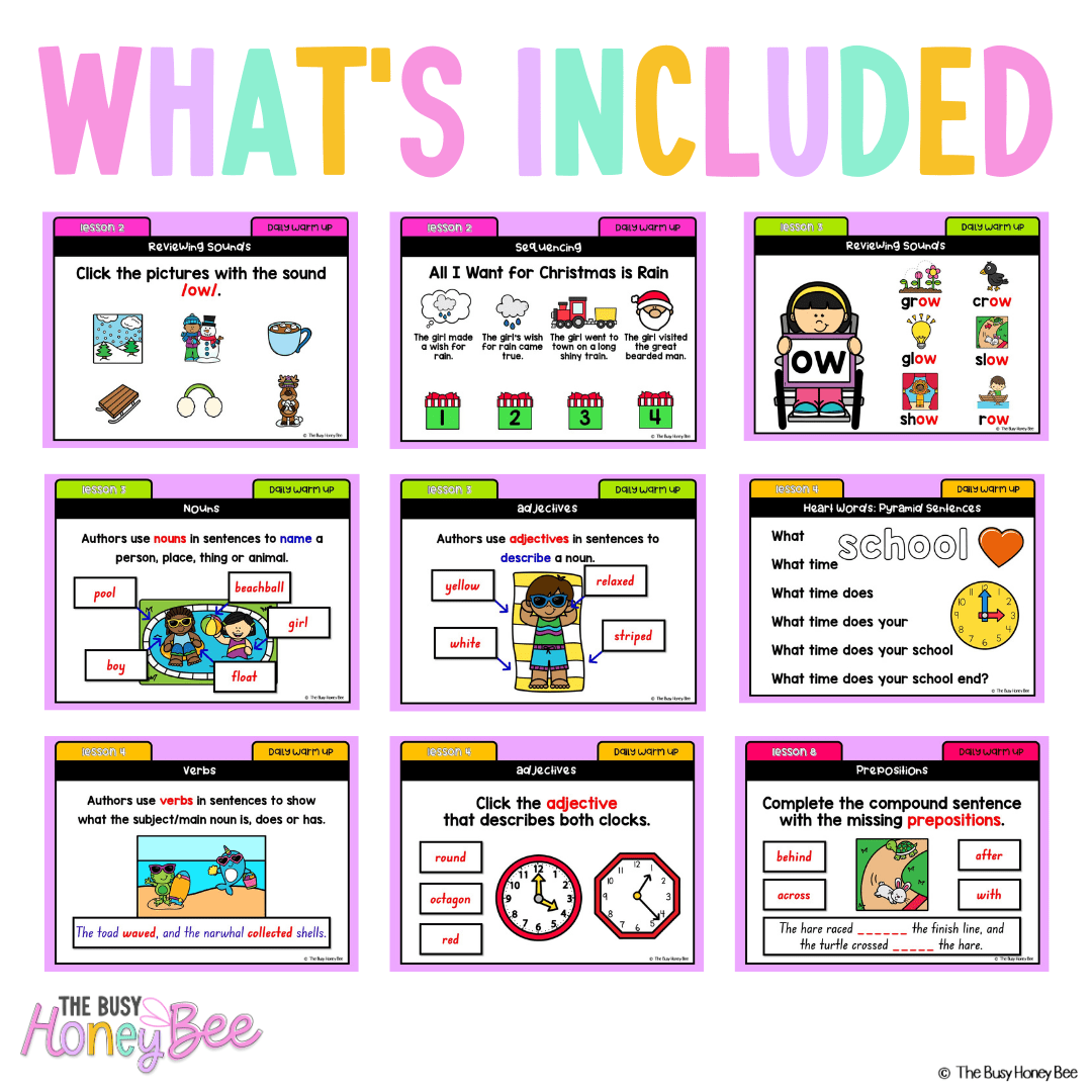 Early Stage 1 English Daily Warm Up Term 4 Mega Bundle - Warm Ups | Revision