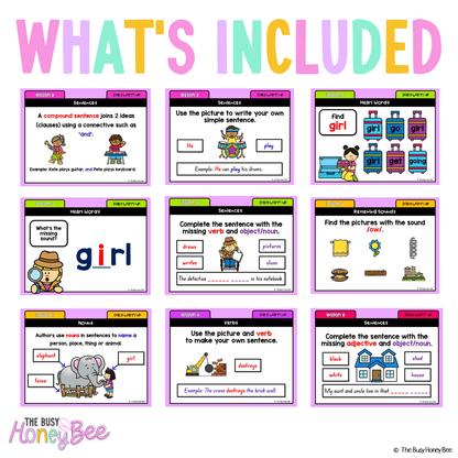 Early Stage 1 English Daily Warm Up Term 4 Mega Bundle - Warm Ups | Revision