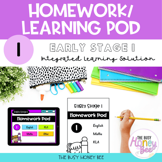 Early Stage 1 Homework/Learning Pod 1 - Homework | Casual Teaching