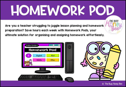 Early Stage 1 Homework/Learning Pod 1 - Homework | Casual Teaching