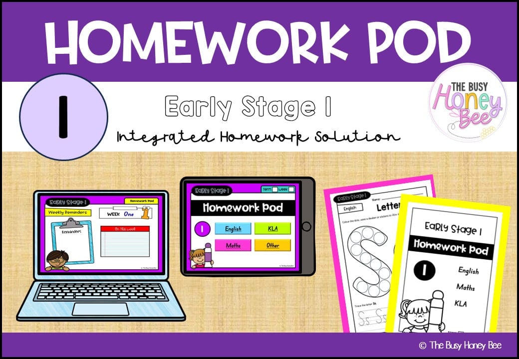 Early Stage 1 Homework/Learning Pod 1 - Homework | Casual Teaching