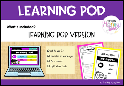 Early Stage 1 Homework/Learning Pod 10 - Homework | Casual Teaching