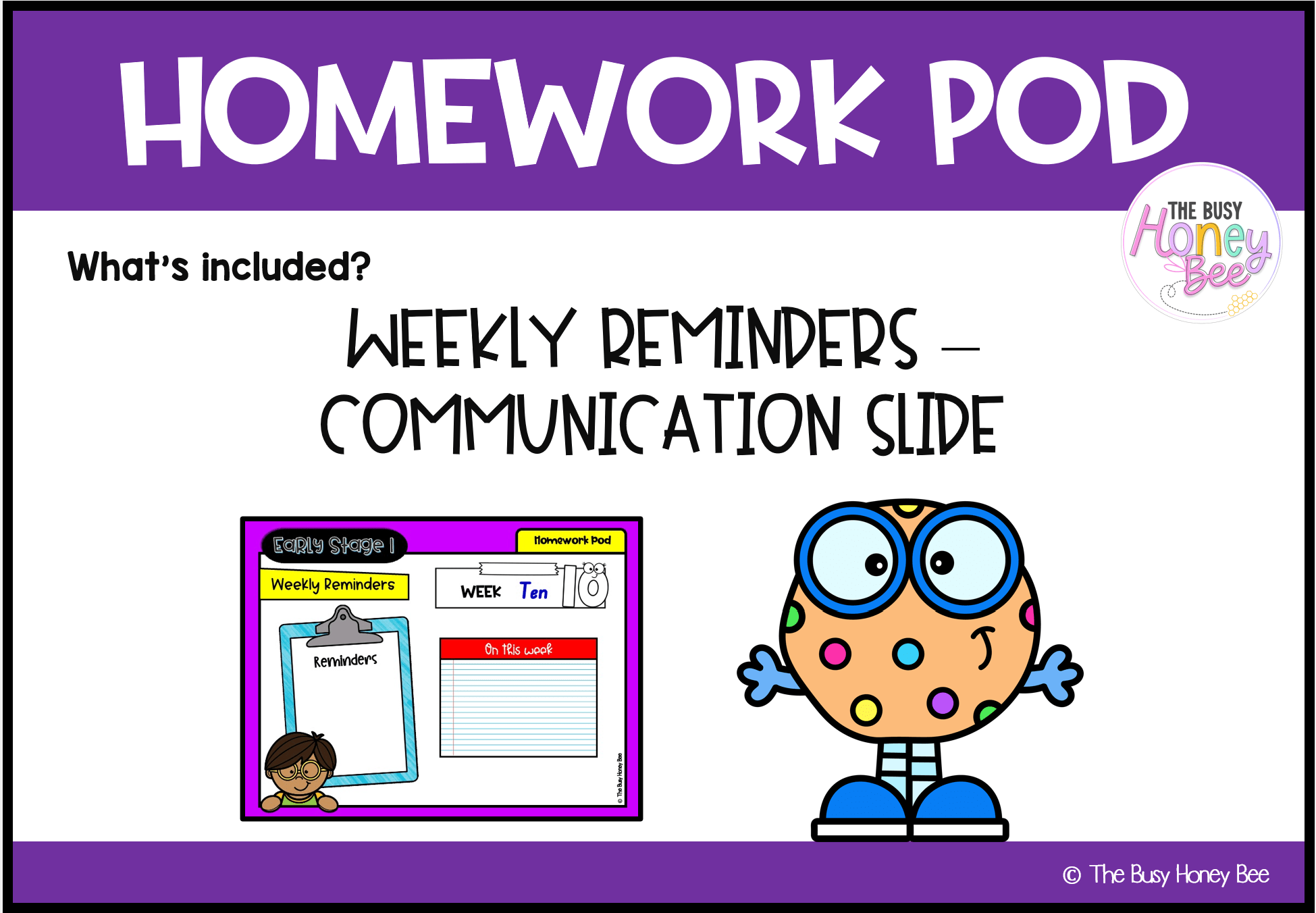 Early Stage 1 Homework/Learning Pod 10 - Homework | Casual Teaching