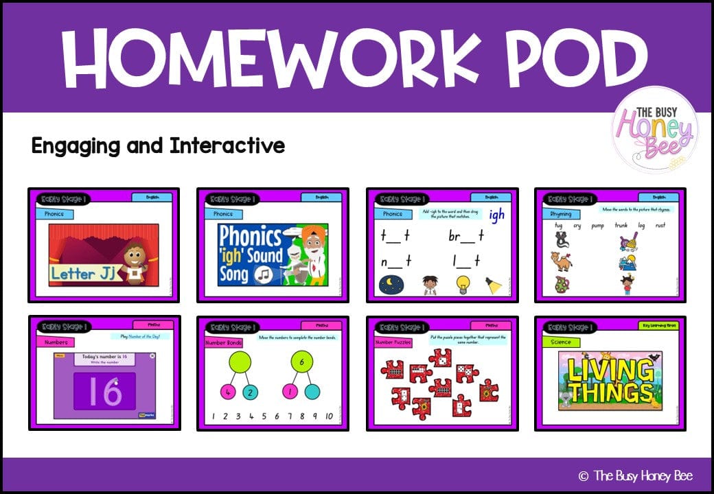 Early Stage 1 Homework/Learning Pod 11 - Homework | Casual Teaching