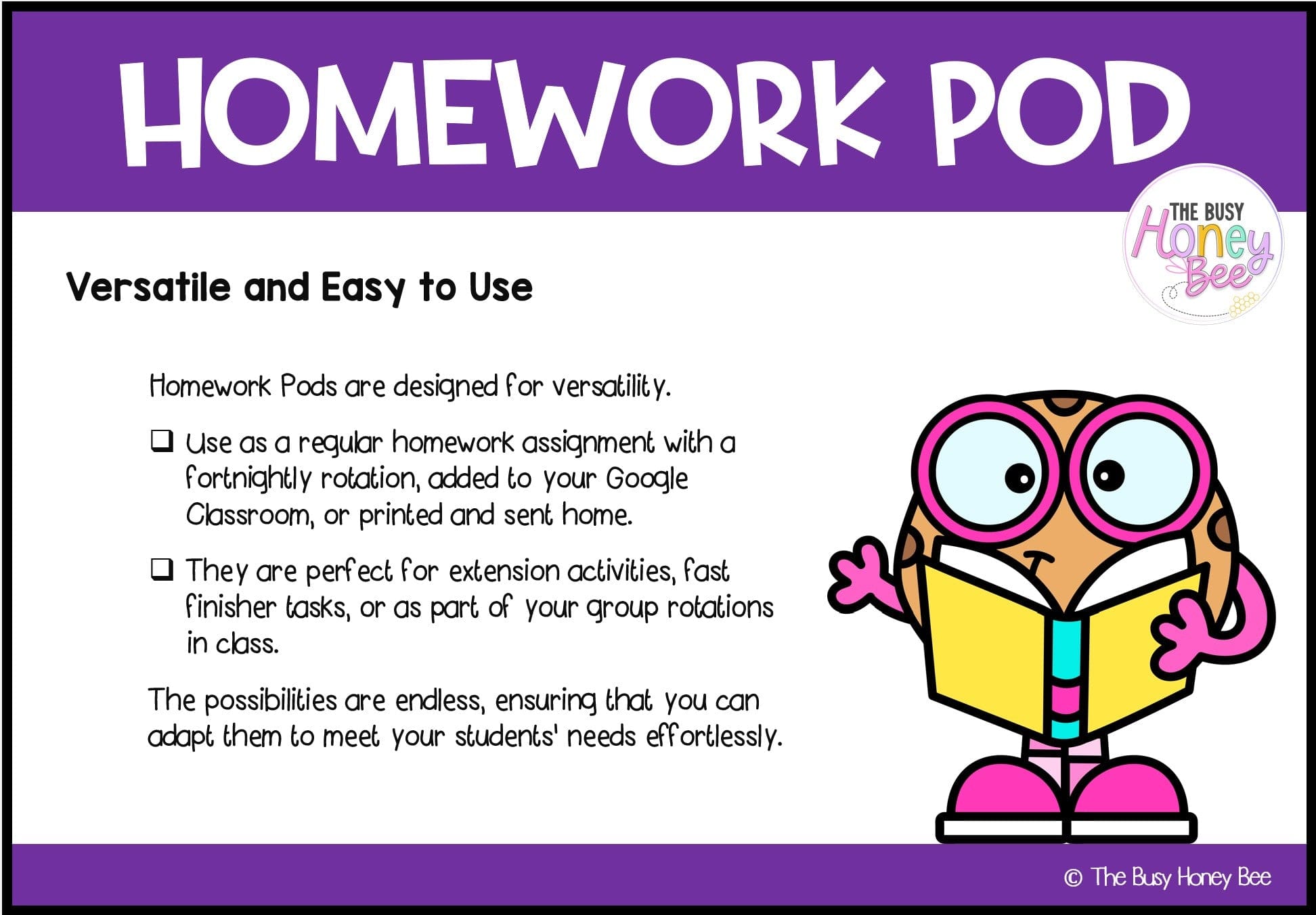 Early Stage 1 Homework/Learning Pod 11 - Homework | Casual Teaching