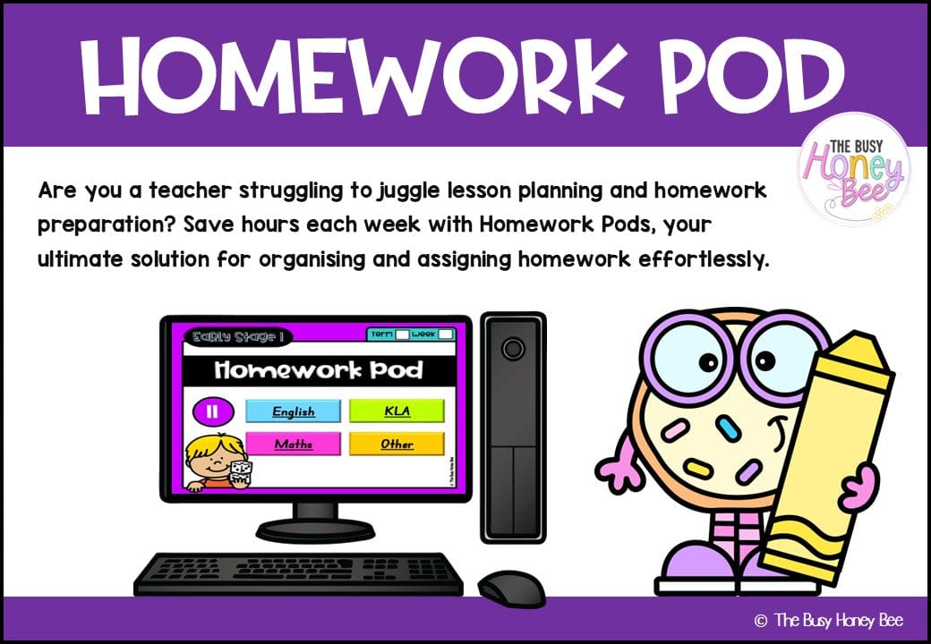 Early Stage 1 Homework/Learning Pod 11 - Homework | Casual Teaching