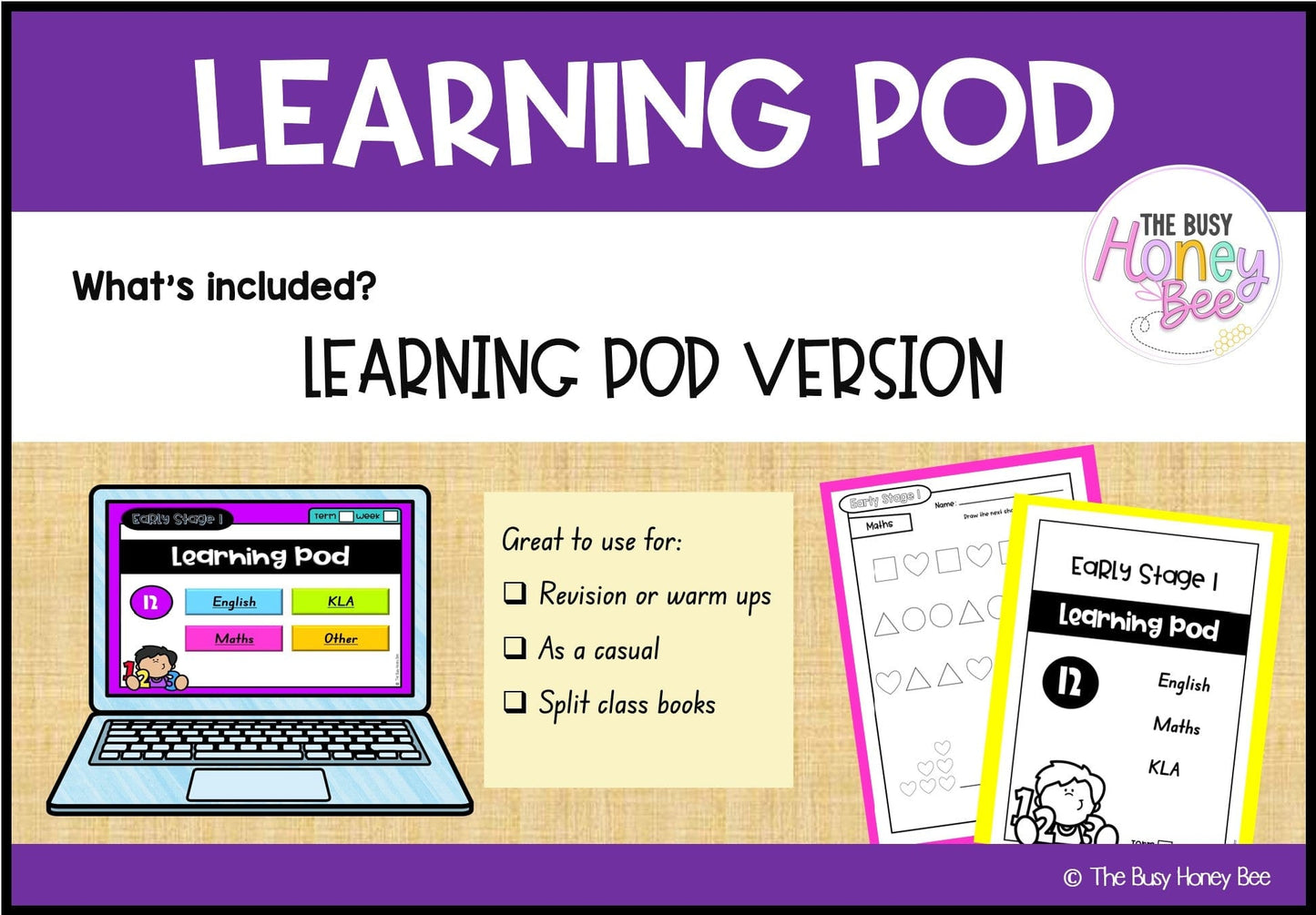 Early Stage 1 Homework/Learning Pod 12 - Homework | Casual Teaching