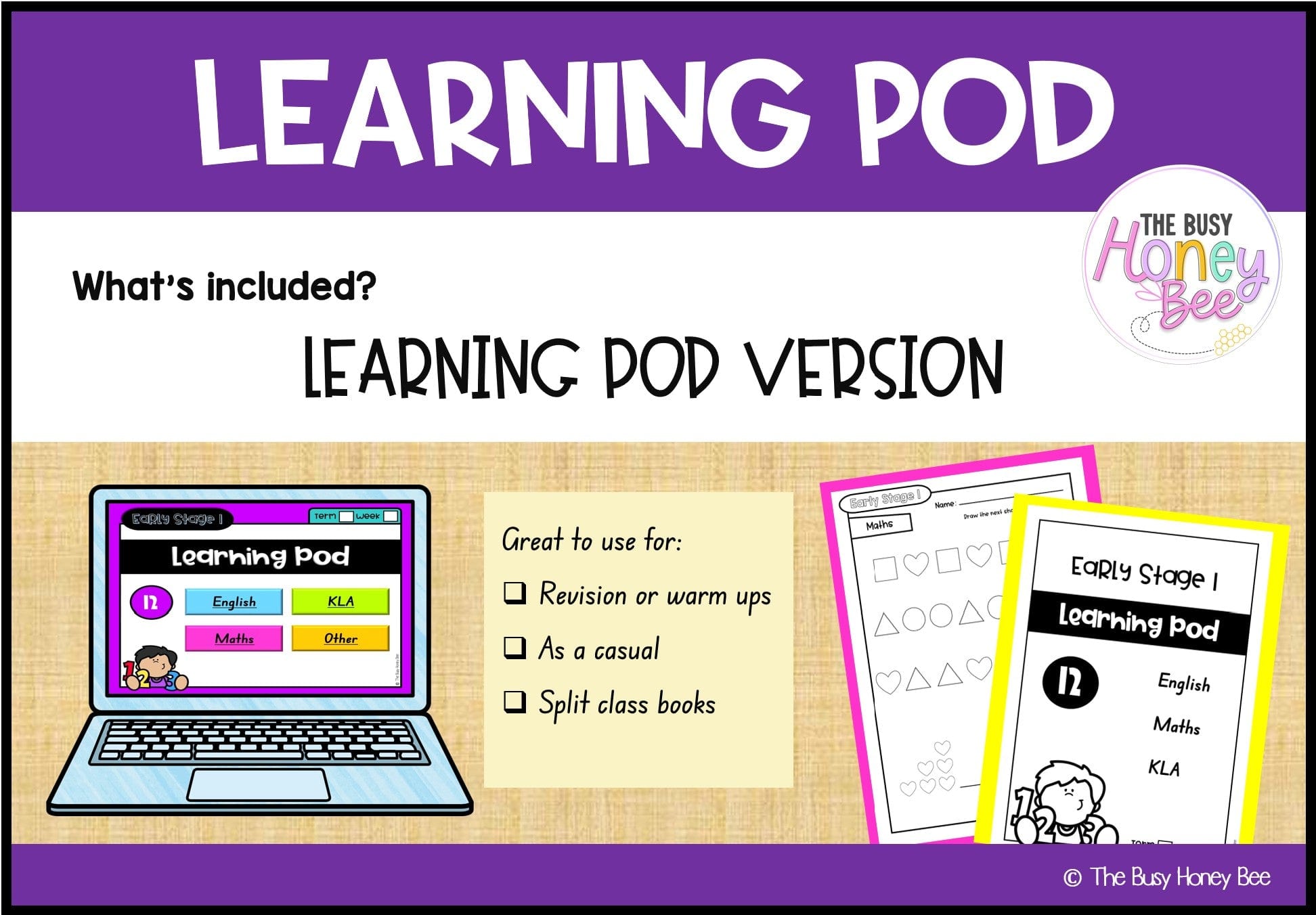 Early Stage 1 Homework/Learning Pod 12 - Homework | Casual Teaching