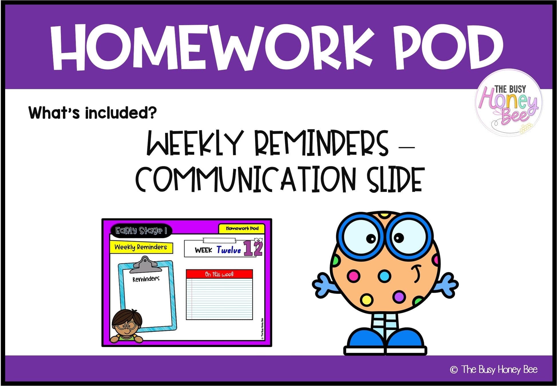 Early Stage 1 Homework/Learning Pod 12 - Homework | Casual Teaching
