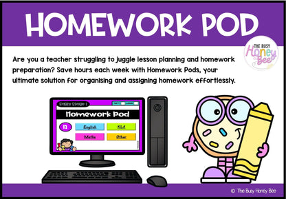 Early Stage 1 Homework/Learning Pod 12 - Homework | Casual Teaching