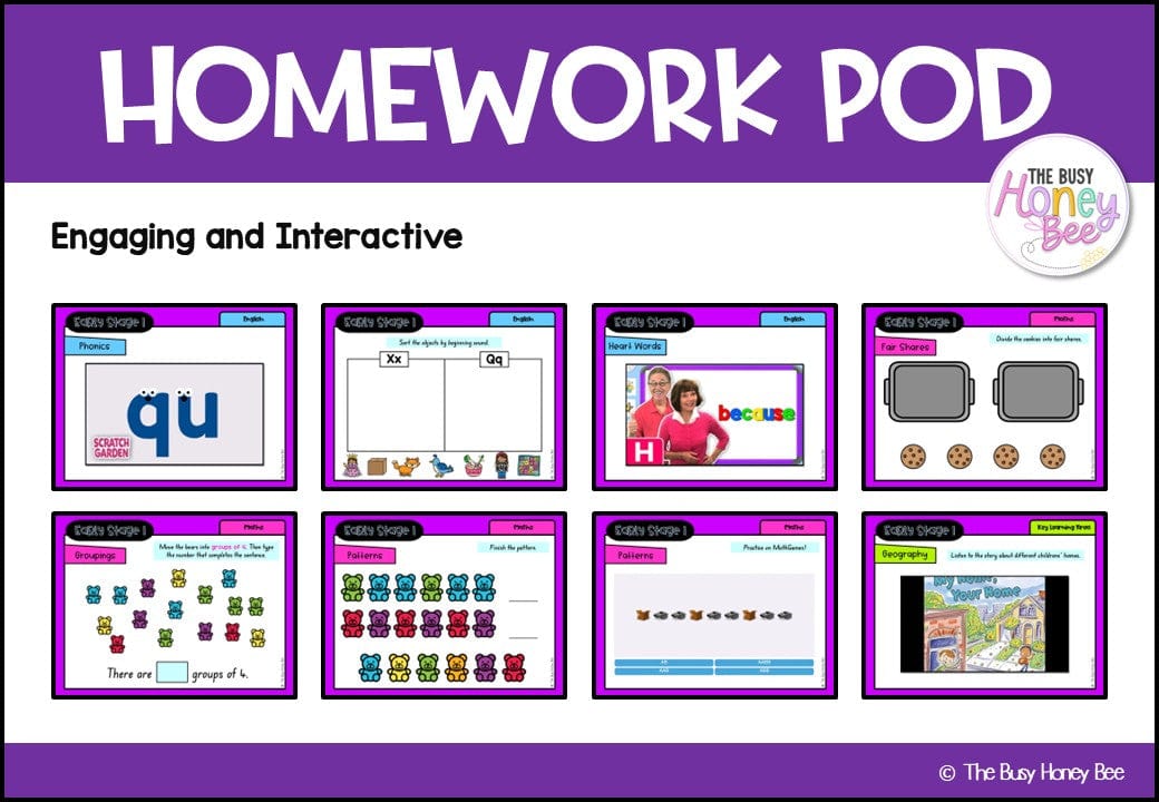 Early Stage 1 Homework/Learning Pod 13 - Homework | Casual Teaching