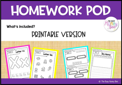 Early Stage 1 Homework/Learning Pod 13 - Homework | Casual Teaching