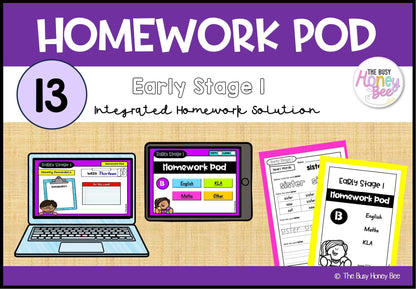 Early Stage 1 Homework/Learning Pod 13 - Homework | Casual Teaching