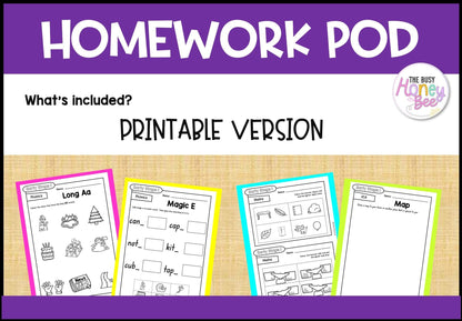 Early Stage 1 Homework/Learning Pod 14 - Homework | Casual Teaching