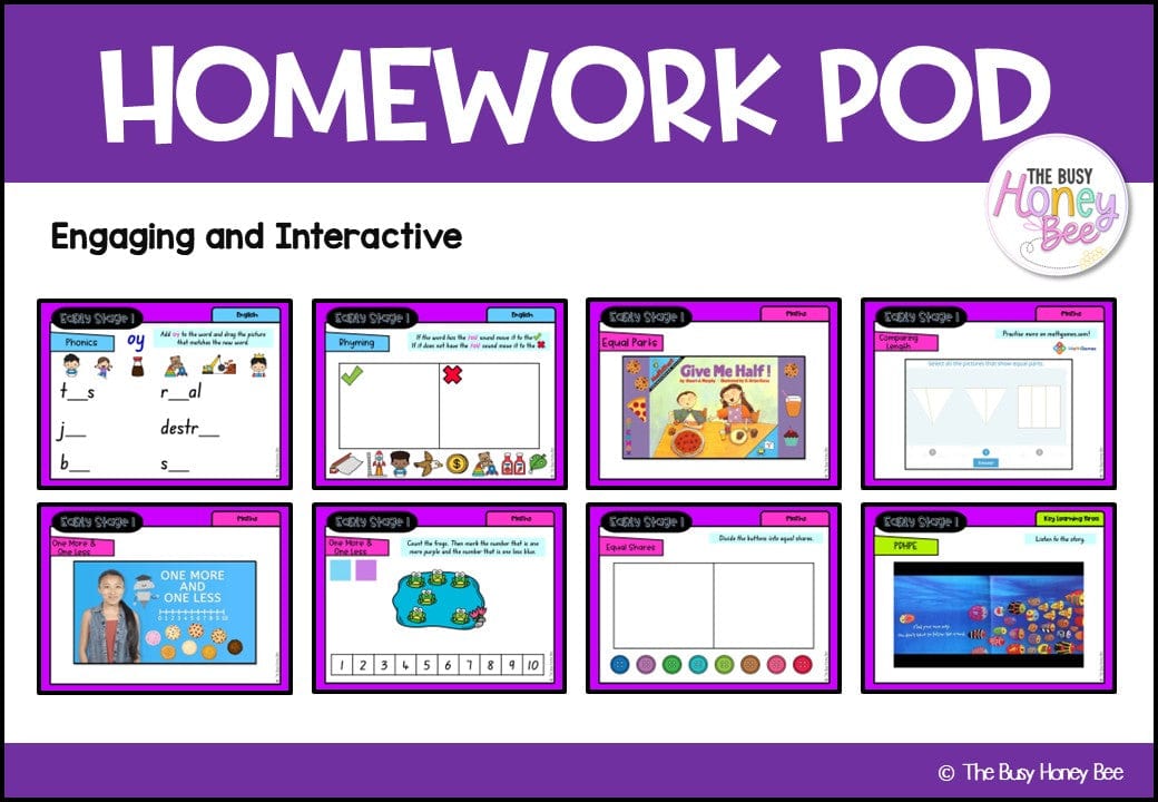 Early Stage 1 Homework/Learning Pod 15 - Homework | Casual Teaching