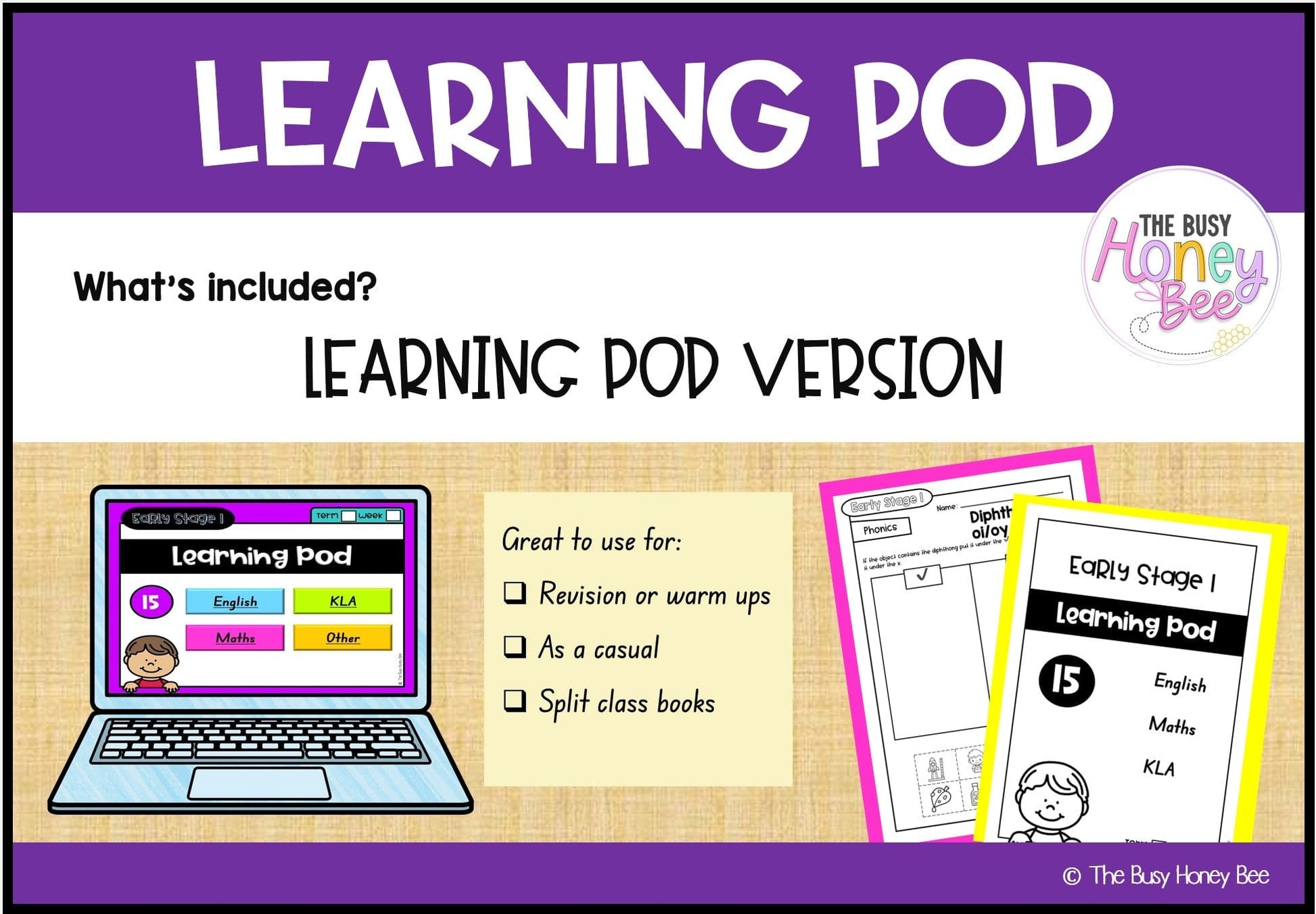 Early Stage 1 Homework/Learning Pod 15 - Homework | Casual Teaching