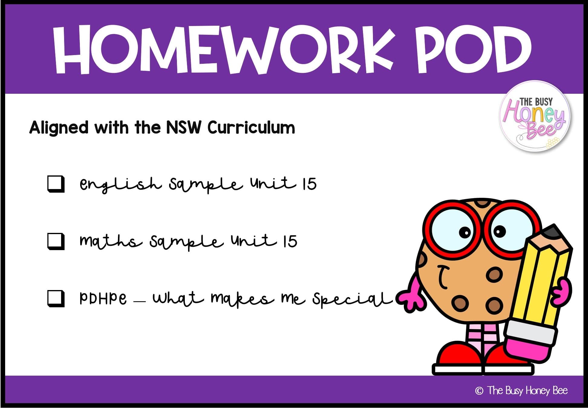 Early Stage 1 Homework/Learning Pod 15 - Homework | Casual Teaching