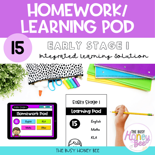 Early Stage 1 Homework/Learning Pod 15 - Homework | Casual Teaching